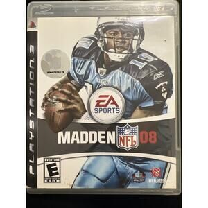 Madden NFL 08 (Sony PlayStation 3, 2007) DISC. Case.‎ Manual.